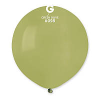 Латексний великий повітряний шар без малюнка Gemar Пастель оливок 18"/98, 45 см