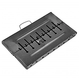 Мангал-валіза Metal-Best на 8 шампурів |два рівня| 2мм + чохол в подарунок, фото 4