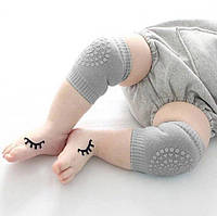 Наколенники для малышей 2Life Противоскользящие наколенники для ползания ребенка 2 шт. Серый (n-9241)