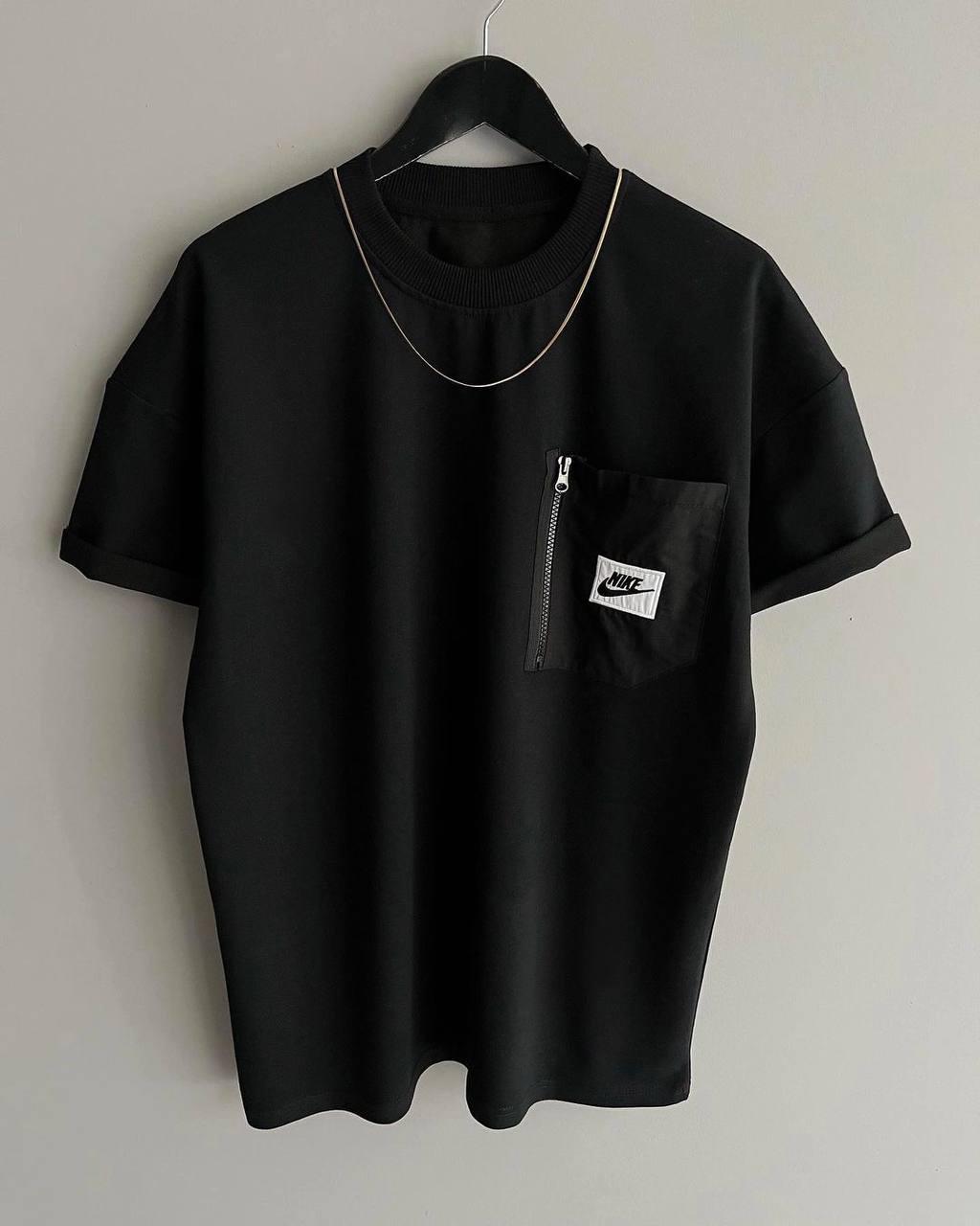 Чоловіча футболка Nike M1042 чорна S, М, фото 1