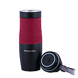 Термокружка Kamille KM-2067 480мл 480мл Червоний Термос з нержавіючої сталі Термокружка для гарячих напоїв, фото 3