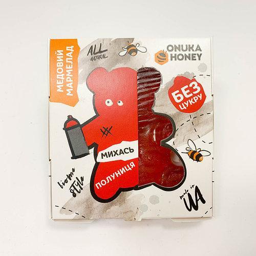 Мармелад медовий Полуниця 100 г., фото 1