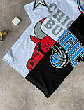 Чоловіча футболка Chicaco Bulls M1054 чорно-біла М, фото 2