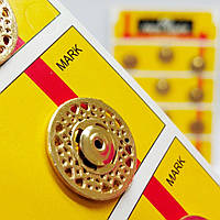 D=21 мм кнопки металлические декоративные для одежды пришивные золотой