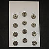 D=19мм, пришивні застібки-кнопки для одягу Sindtex 12шт метал колір сірий, фото 4