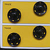 D=19мм, пришивні застібки-кнопки для одягу Sindtex 12шт метал колір чорний, фото 3