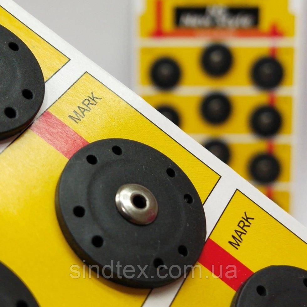 D=25 Мм Кнопки Пластиковые Декоративные для Одежды Пришивные Черный ...