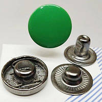 Кнопка Альфа 15мм Зеленая низ 12,5 мм (10шт.) (103303)