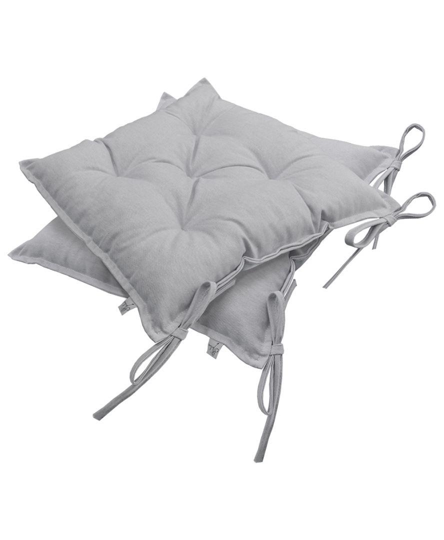 М'яка подушка на стілець Беж, холофайбер 40х40 см Прованс, фото 1