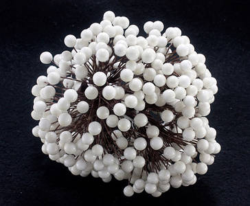 Опт Калина лаковая для рукоделия Ø7-8мм, 500 ягодок Цвет - Белый (сп5нг-2008)