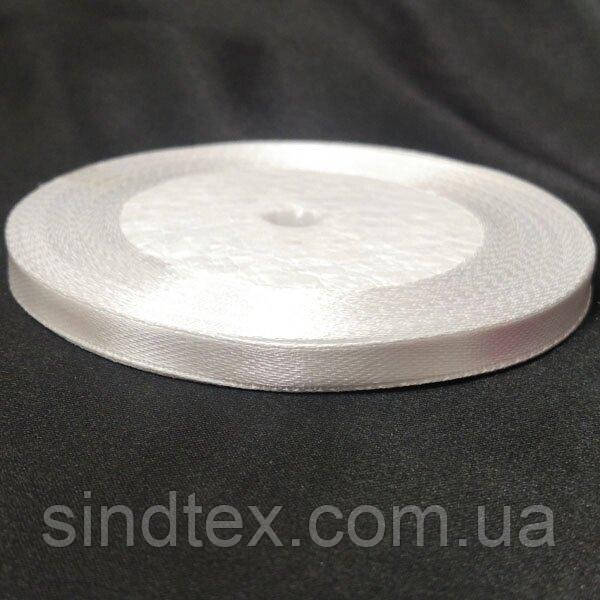 Біла стрічка атласна 0,6 см (23 м) Sindtex (АЛ06-001)