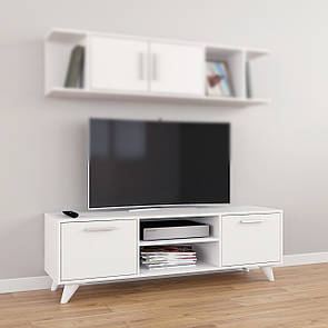 Тумба ТВ з полицею і 2 шухлядами