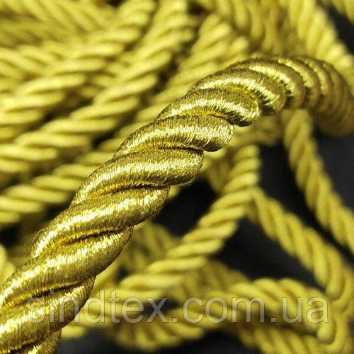 Купить Декоративный шнур для натяжных потолков, Золотой 10 мм, цена 22. ...