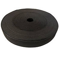Широкая бельевая резинка для одежды Sindtex черная 3 см х 22,5 м