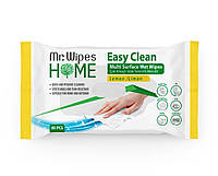 Влажные салфетки для уборки Mr.Wipes "Лимон", 40 шт