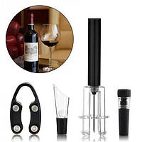 Винный комплексный набор с пневматическим штопором WINO POP нож вакуумная пробка лейка-аэратор для вина