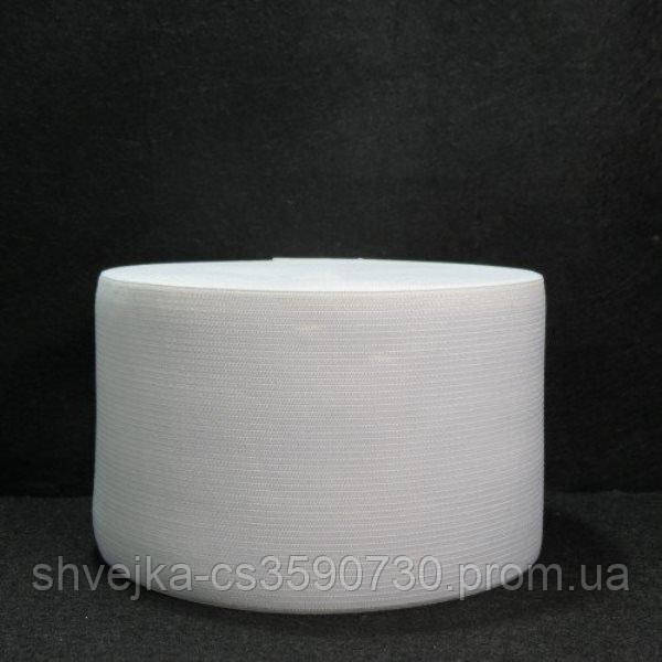 Широкая бельевая резинка для одежды Sindtex белая 12 см х 22,5 м - фото 1 - id-p1637341699