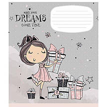 Зошит 12_арк. клітинка "Школярик" ГЛІТЕР / For pretty princess, фото 4