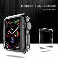 Чохол із захисним склом для Apple Watch 44 мм Transparent, фото 6