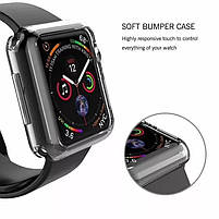 Чохол із захисним склом для Apple Watch 44 мм Transparent, фото 5