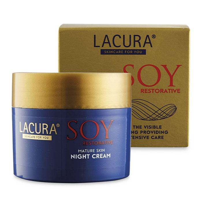 Нічний крем Lacura Soy Restorative 50 мл