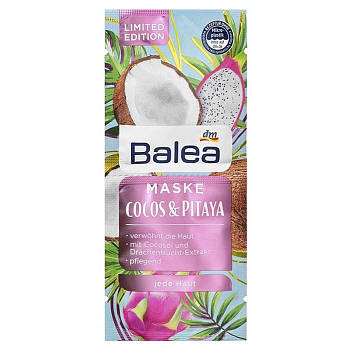 Маска для обличчя Balea Cocos & Pitaya 16 мл