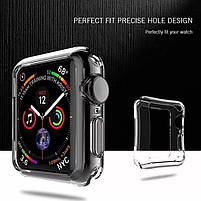 Чохол із захисним склом для Apple Watch 41 мм Transparent, фото 5