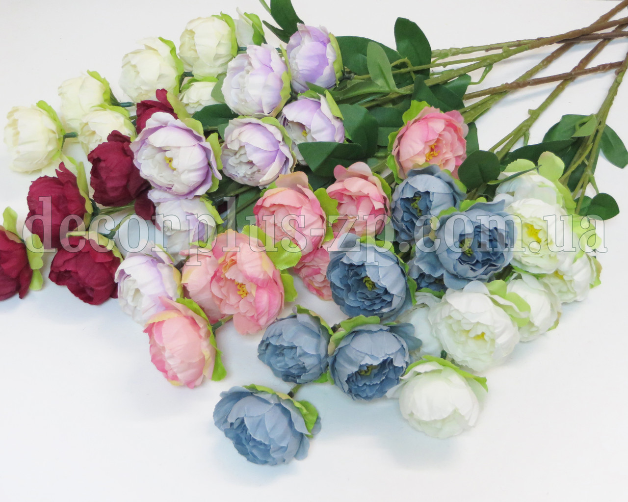 Гілка 76см з півонією 5см, (уп10 шт) ГУРТ, фото 1