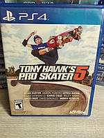 Диск с игрой Tony Hawk's Pro Skater 5 для Playstation 4 (PS4)