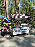 Торговий візок для солодкої вати та попкорну. (1800 мм), фото 6