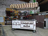 Торговий візок для солодкої вати та попкорну. (1800 мм), фото 2