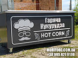 Торговий візок для вареної кукурудзи. З похилим дахом. (1800 мм), фото 5