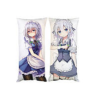 Подушка аниме Сакуя Изаёй TouHou двухсторонняя 50 * 30 см (pp0409)