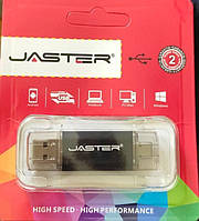 USB-Type-C флешка Jaster 64 GB OTG 2 інтерфейси