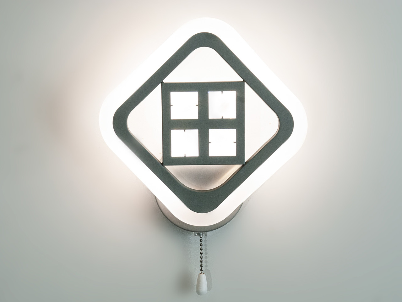 Прикроватный светодиодный светильник-бра для чтения, цвет серый, 21W A8190-1GR-LS - фото 3 - id-p1521489363