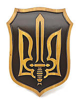 Резное деревянное панно "Герб Украины"