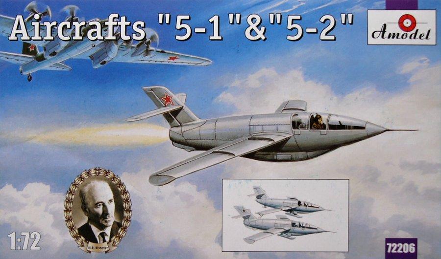 Пластикова модель 1/72 A-model 72206 радянський експерементальні літаки проекта "5-1" и "5-2"