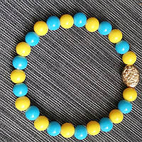 Патріотичні прикраси ручна робота.Браслет