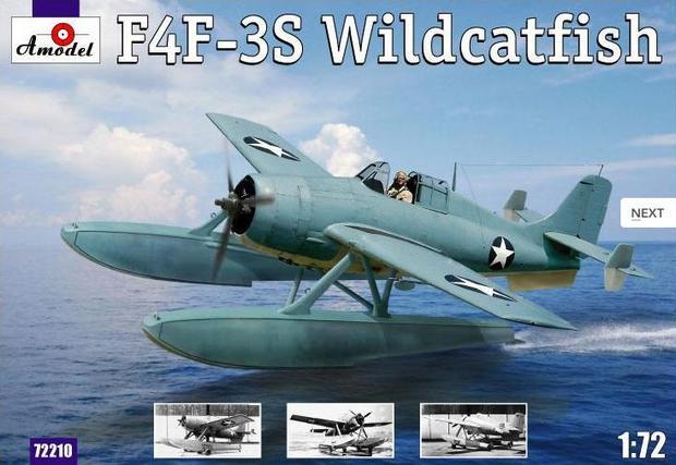 Пластикова модель 1/72 A-model 72210 американський гідролітак F4F-3S «Widcatfish», фото 1
