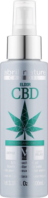 Детокс-эликсир масло для волос с конопляным маслом Abril et Nature CBD Cannabis Oil Elixir 100 мл - фото 1 - id-p1639548036