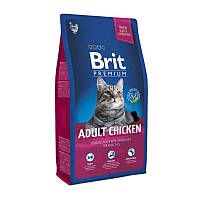 Brit Premium Cat Adult Chicken (Брит Премиум Кет Эдалт Курица) сухой корм для взрослых котов 8 кг.