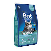 Brit Premium Cat Sensitive Lamb (Брит Премиум Сенситив Ягненок) корм для котов с чувствительным пищеварением 8 кг.