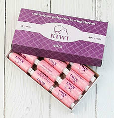 154 Швейні нитки Kiwi 40/2 (400 ярдів) РОЗОВИЙ