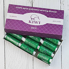 213 Швейные нитки Kiwi 40/2 (400 ярдов)  ЗЕЛЕНАЯ ТРАВА