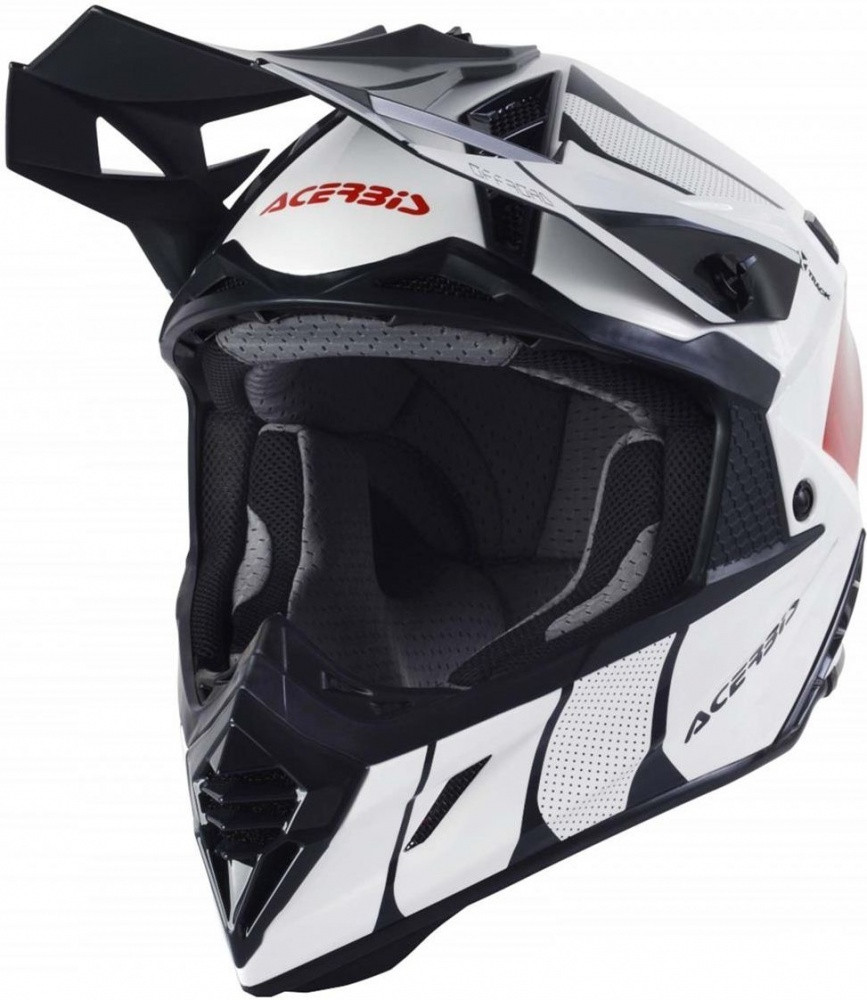 Мотошолом Acerbis X-Track VTR білий/червоний, XS