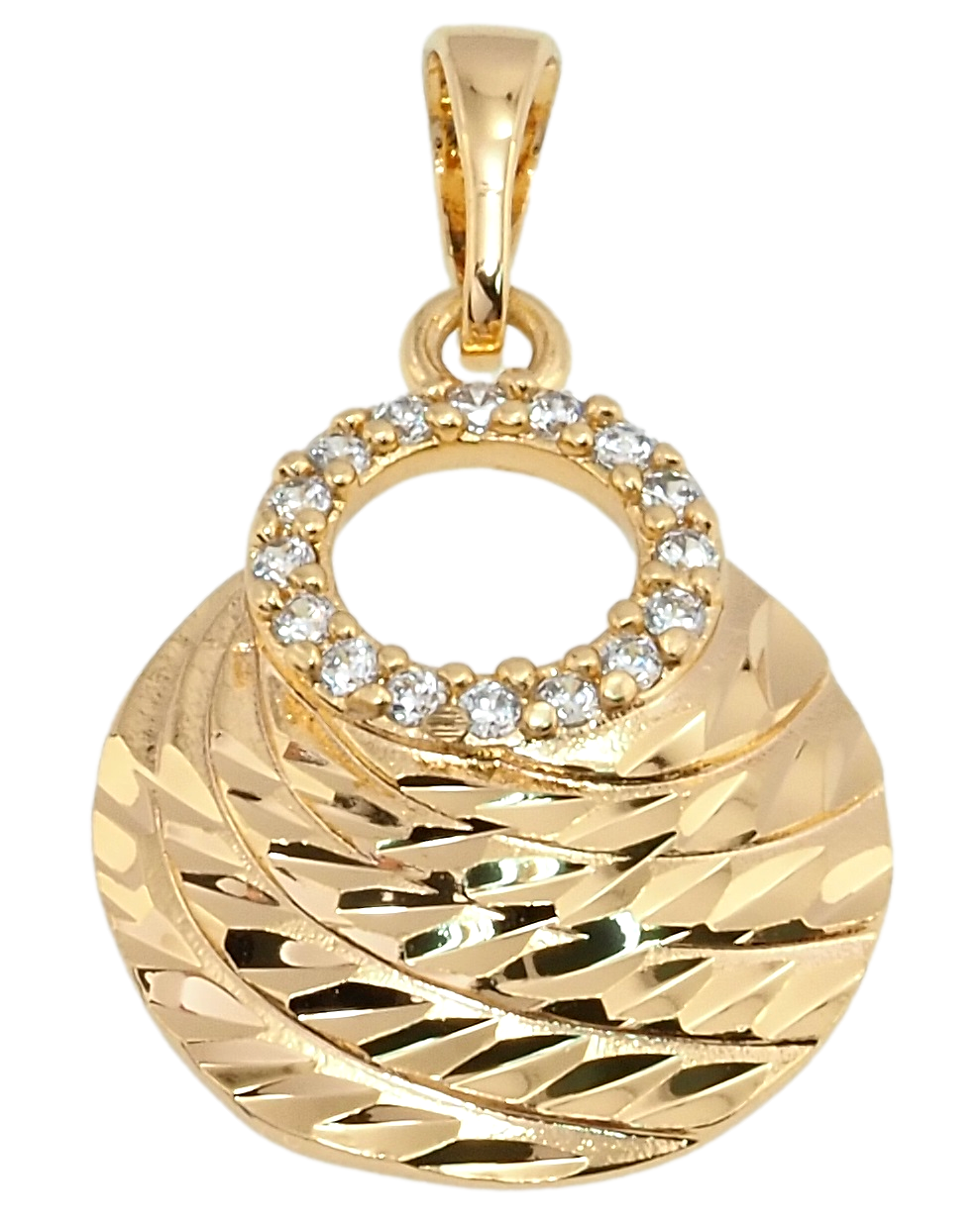 Кулон Xuping Позолота 18K "Декоративна підвіска з цирконієм" для ланцюжка до 5мм