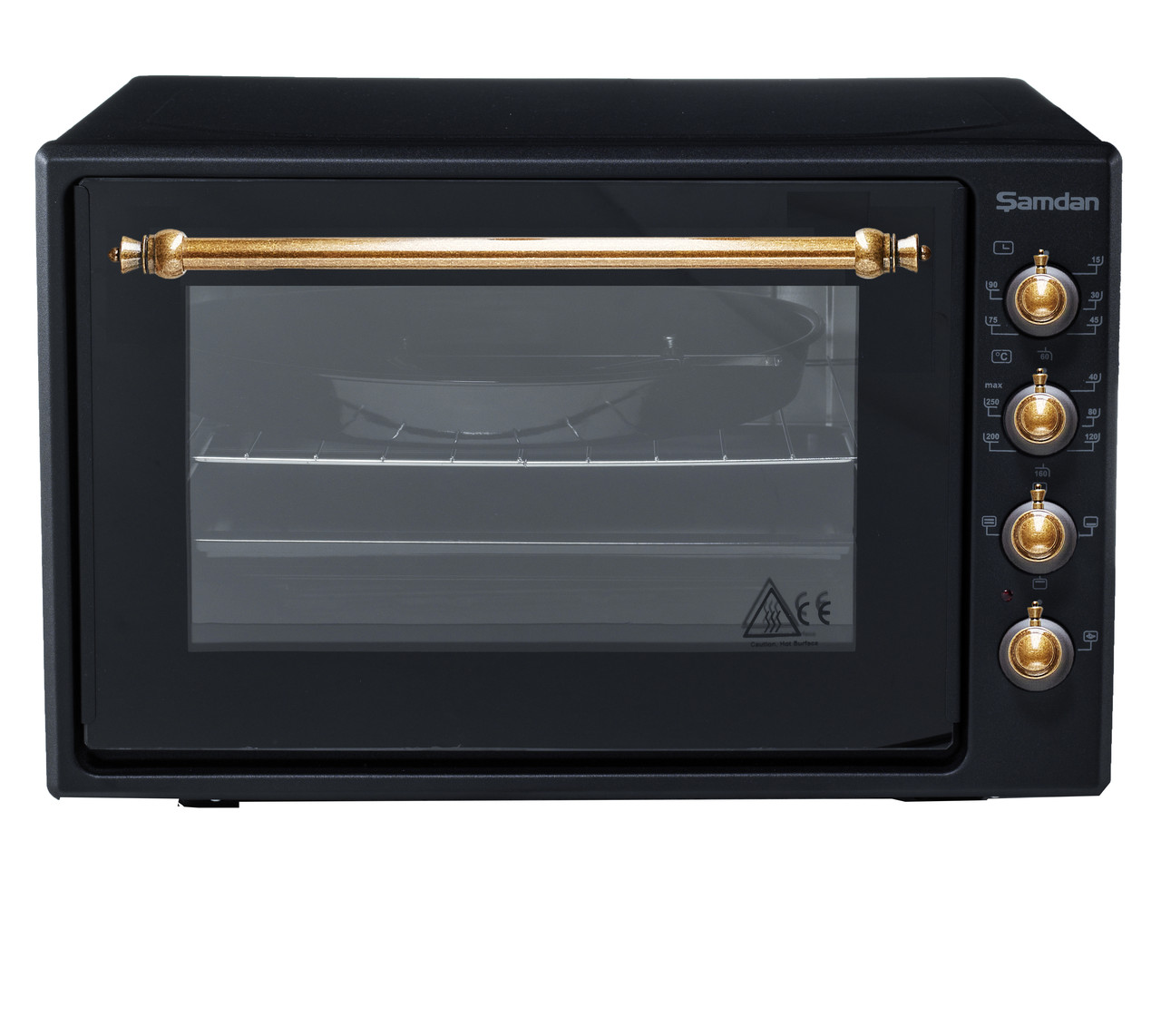 Піч електрична Samdan 2024 Black Rustic 70 л