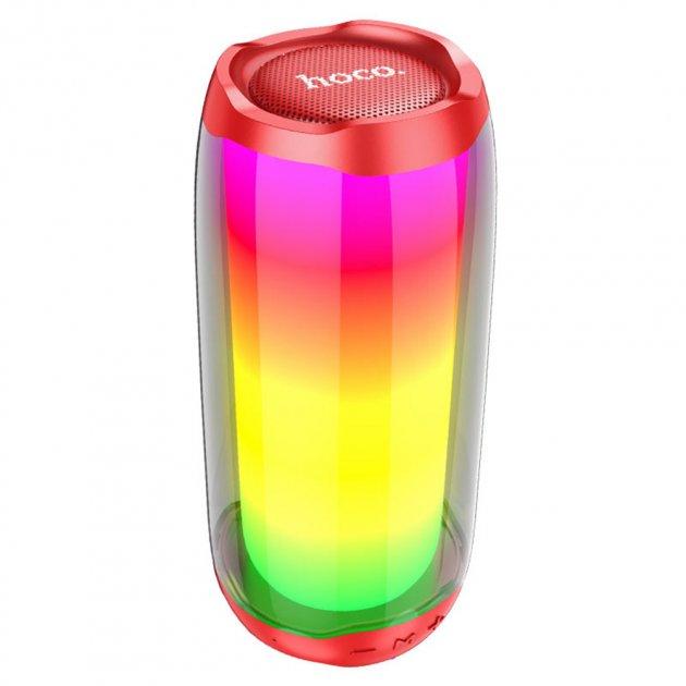 Вluetooth колонка Hoco HC8 red з LED-підсвічуванням