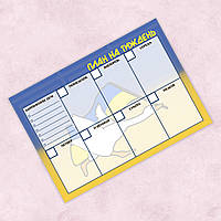 Планер магнітний на тиждень з патріотичним фоном (гуся з прапором України) А3