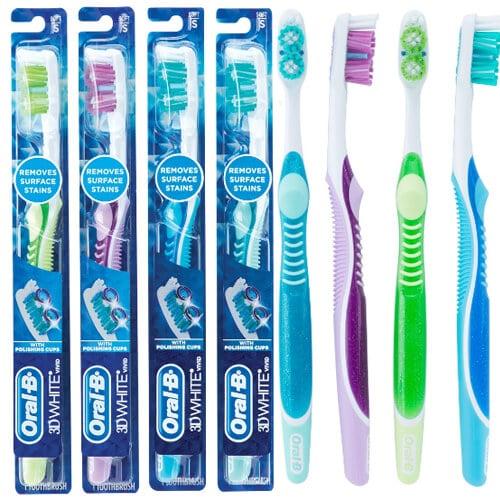 Зубна щітка Vivid Toothbrush 3D White, м'яка, Oral-B s - фото 1 - id-p1639589074